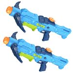 2 PCS Water Gun for Kids, Squirt Guns Water Soaker Blaster - 2 Nozzle, 4 Shooting Modes Switch - Cool Crossbow Design - 26 Ft Long Shooting Range - Summer Toys Gun for Boys Girls Adults Outdoor Pool
