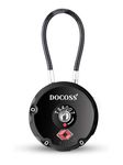 DOCOSS Metal TSA Locks,USA International Number Password Combination Luggage Travel Bag Locks - Pack of 1 (Black)