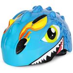 VICTGOAL Kids Bike Helmet with Cute 3D Cartoon Design for Cycling Roller Skating Scooting Lightweight Sports Safety Helmet for Ages 3-8 Boys Girls with Size Adjustable (Blue, S: 50-54cm)