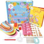 Kalakaram DIY Quilling Set, Creating Multiple Quilling Art Pieces Using Techniques Like Sheer Rolling, Twisting and Curling 600 Quilling Strips, DIY Craft Kit for Kids, Activity Kit for Kids