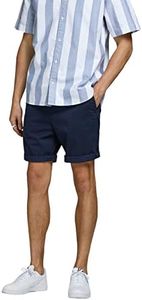 Jack & Jones Men's JJIBOWIE JJSHORTS Solid SA STS Shorts, Blazer Navy, M