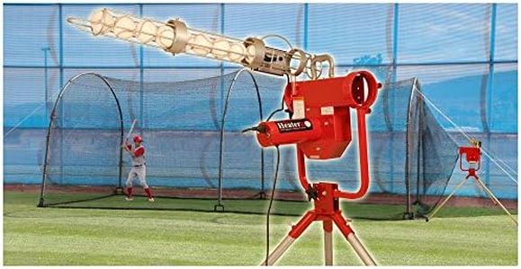 Heater Sports Xtender 24 Ft. Cage & Heater Pro Curveball Pitching Machine