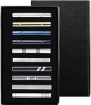 FUNRUN JEWELRY 10PCS Tie Clips Set for Men Tie Bar Clip Black Silver-Tone Gold-Tone for Wedding Business with Gift Box