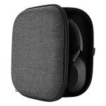 Geekria Shield Headphones Case Compatible with Sony WH-1000XM5, WH-CH720N, WH-CH710N, WH-ULT900N, WH-1000XM4, WH-XB910N Case, Replacement Hard Shell Travel Carrying Bag with Cable Storage (Grey)