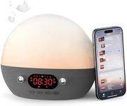 Dekala White Noise Sound Machine for Sleep with 11 Soothing Sounds Sunrise Alarm Clock with Bluetooth Speaker, Auto-Off 5 Timer for Adults Baby Kids App Control Work with Alexa【2.4G WiFi Required】