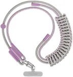 CASETiFY 8mm Braided Rope Cross-Body Phone Strap - Lilac/Sage