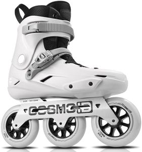 COSMOID TT3 Adult Inline Skate - COSMOID High Performance Roller Skates Blades for Women & Men, 3 Wheels 110mm Metal Frame,Indoor Outdoor and Fitness Grey, Size 5-13 (USM12-13/USL12.5-13.5)