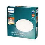 Philips LED Mauve Ceiling Light with Motion Sensor 6W 2700K [Warm White - White] For Home Indoor Lighting, Livingroom, Bedroom and Dining