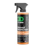 3D Orange Degreaser - Safe, Green & Organic Multi-Use Degreaser & Cleaner for Interior & Exterior Use to Remove Grease & Grime on Plastic, Cloth, Vinyl, Metal, Leather & Carpet 16oz.