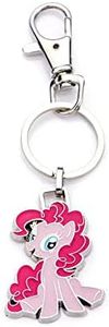 Hasbro Jewelry Girls My Little Pony Base Metal with Enamel Pinkie Pie with Stainless Steel Key Chain, Available in Silver/Pink Color, One Size Key Chain,MLPPPKC01, One Size, Stainless Steel