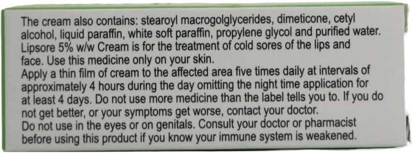Cold Sore Treatment Cream 2g – 5-Pack