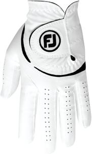FootJoy Men’s Weathersof Golf Glove, White, Size M