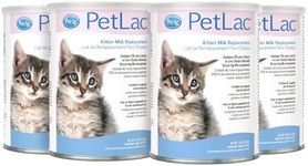 Pet-Ag PetLac Powder for Kittens - 10.5 oz, Pack of 4 - Kitten Milk Replacement Powder for Kittens Newborn to Six Weeks Old - Easy to Digest