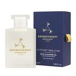 Aromatherapy Associates Support Breathe Bath & Shower Oil 55ml. Hand-blended Pine, Tea Tree and Eucalyptus Essential Oils Release Soothing Vapours to Clear and Ease Heaviness