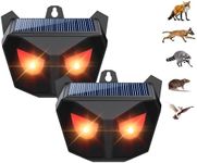 Solar Animal Repeller Outdoor - Racoon Repellent Outdoor - Skunk Deterrent Devices - Solar Animal Repeller - Deer Repellent - Fox Repellent - Skunk Repellent - Raccoon Repellent Outdoor