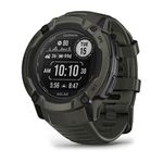 Garmin Instinct 2X SOLAR GPS 50mm Smartwatch, Larger Rugged watch, Built-in Sports Apps & Health Monitoring, Solar Charging and Ultratough Design Features, up to 40 days Battery Life Moss