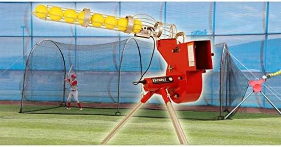 Heater Sports Combo Pitching Machine And Xtender 24' Batting Cage