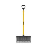 Garant Pro Series GIPP21FKDR 21-Inch Poly Blade Snow Pusher with Steel Strip, Resists to Wear for Intensive Use, High Visibility Fiberglass Handle, Grey