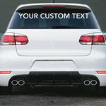 Custom Personalised Text Vinyl Decal Sticker Car Truck Rear Windscreen