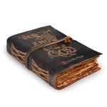 Prayer Journal - 13 X 8 inches - 200 Antique/Old Deckle Edge Paper - Leather Bound Bible Study Journal by Leather Village