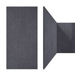 UMIACOUSTICS Art Acoustic Panels Sound Absorbing 3 Pack Flame Retardant Acoustical Wall Panel, 48" X 24" X 0.4" Decorative Panels, Creative Slotting Design (Equidistant slot, Moonlight Grey)