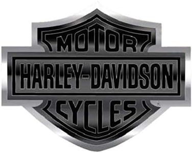 Harley-Davidson Bar & Shield Logo Bendable Aluminum Decal, Black/Silver CG41713