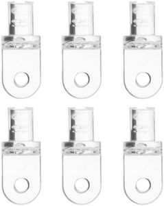 Uxcell 6Pcs Hardware Tilt Wand Tip Repair - Transparent Vertical Blind Replacement Parts for Broken Horizontal Blind Accessories
