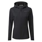 TOG24 Keld Lightweight Womens Softshell Jacket, Windproof, Showerproof Zip Up Outdoor Jacket with Hood