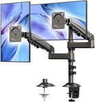 HUANUO Taller Dual Monitor Stand Long Arms for 13 to 32 inch Screens, Monito Arm Desk Mount with Tilt Swivel Rotation, Height Adjustable Double Monitor Mount, Loda Capacity 19.8 lbs, VESA 75 & 100 mm