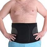 Plus Size Hernia Belt for Men & Women | Post Surgery Abdominal Binder Postpartum Belly Band Belly Wrap | Hysterectomy, Umbilical Inguinal Hernia | Belly Binder & Tummy Tuck (XXXL) (53" to 62")