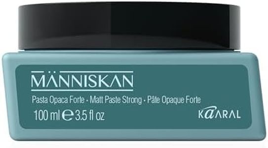 Kaaral Människan Matt Paste Strong - Firm Hold Matte Hair Paste, Texturizing Styling with Beeswax for Definition & Control, Non-Greasy Low Shine Grooming Product for All Hair Types - 3.5 fl oz (100ml)