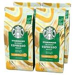 STARBUCKS Blonde Espresso Roast, Blonde Roast, Whole Bean Coffee 450g (Pack of 4)