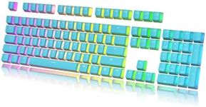 HK Gaming Pudding Keycaps Set | Doubleshot PBT Keycap Set | Full 108 OEM Profile Key Set | ANSI US-Layout | for Mechanical Keyboard | Compatible with Cherry MX, Gateron, Kailh, Outemu | Malibu