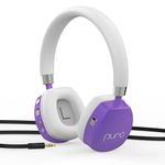 Puro Sound Labs PuroQuiet Plus Volume Limited On-Ear Active Noise Cancelling Bluetooth Headphones for Kids with Built-in Microphone–Safer Sound Studio-Grade Quality (Purple)