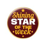 Shining Star of the Week Employee Appreciation Pin Badges 58mm Set of 10