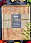 Wood Chop Anti-Bacterial Single Piece Solid Mango Wood Chopping/Cutting Board - Reversible - No Polish No Dyes - Food Grade Mineral Oil Finish (15 * 12 * 1 Inch, Juice Groove)