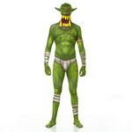 Morphsuits Green Orc Jaw Dropper Adult Fancy Dress Costume, X-Large, Multi