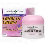 Healthy Care Natural Lanolin & Vitamin E Cream 100g (Made in Australia)