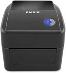 Ambir LP400 Monochrome Thermal Label Printer, 4x6, USB, Compatible with Shopify, Ebay, UPS, USPS, FedEx, Amazon & Etsy, Supports Multiple Systems