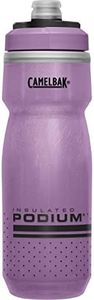 CamelBak Podium Chill Insulated Bike Water Bottle - Easy Squeeze Bottle - Fits Most Bike Cages - 21oz, Purple