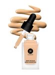 SUGAR Cosmetics Drop The Base Serum Foundation | Medium Coverage | Lasts 8 Hrs+ | Natural Finish | 20ml - 27 Vienna (Light Medium, Warm Undertone)