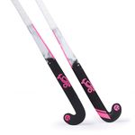 Kookaburra Unisex-Youth Swift - 34 Hockey Stick, Black/Pink, 34 EU