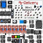 AZDelivery 35 in 1 Sensor Modules & Accessories Kit compatible with Arduino, Raspberry Pi and other Microcontrollers including E-Book!