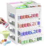 ARTDOT Storage Containers for Diamond Art Accessories, 4 Drawers with 192 Slots Bead Storage Bottles and Diamond Art Tool Rack