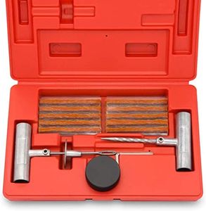 Tooluxe 50002L Universal Tire Repair Kit to Fix Punctures and Plug Flats, 35-Piece Value Pack Ideal for Cars, Trucks, Motorcycles, ATV