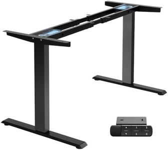 TOPSKY Dual Motor Electric Adjustable Standing Computer Desk for Home and Office (Black Frame only)