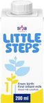 Little Steps by SMA First Infant Baby Milk from birth Ready-to-use milk 200ml (Pack of 12)