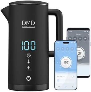 DMD Collective – Smart Kettle 1.5L, Wi-Fi Touchscreen, Voice Control with Alexa & Google | Digital Temperature Display, Double Wall & Anti-Scalding Design, Energy-Efficient
