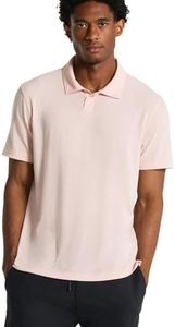 MUNICIPAL Men's Sport Utility Short Sleeve Polo Shirt, Blush, 3X-Large