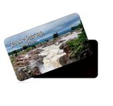 dhcrafts Rectangular Rubber Fridge Magnet/Magnetic Card Multicolor Madhya Pradesh Ranesh Water Falls Design Pack of 1 (8.6cm x 5.4cm)